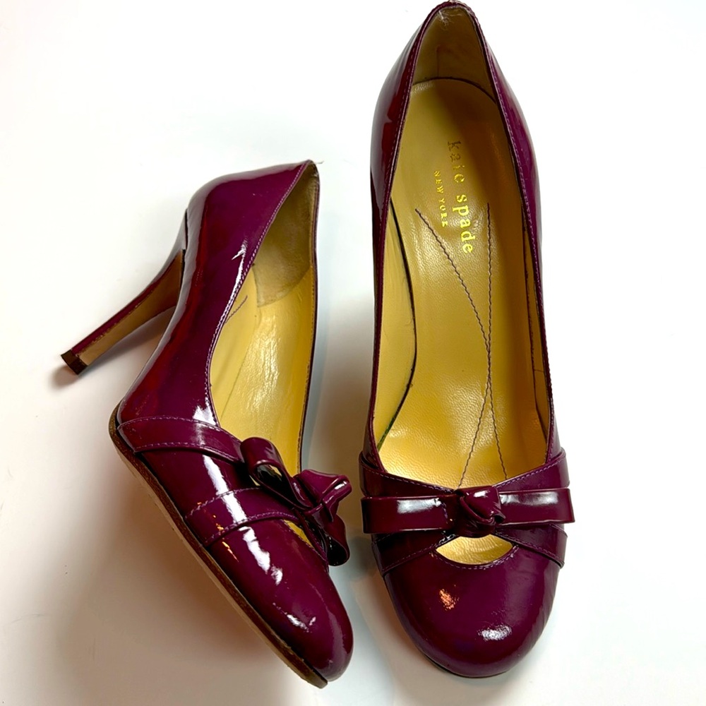 Kate Spade New York Kylie Purple Patent Pumps - Picture 2 of 9